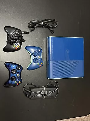 Microsoft Xbox 360 E Limited SPECIAL Edition 500GB BLUE Console/Controller READ • $159.99