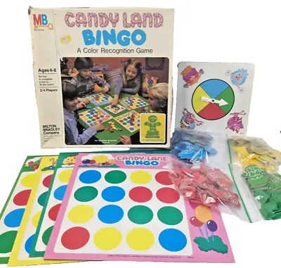 Vintage 1984 Candy Land Bingo Game By Milton Bradley Made In USA Complete • $11.86