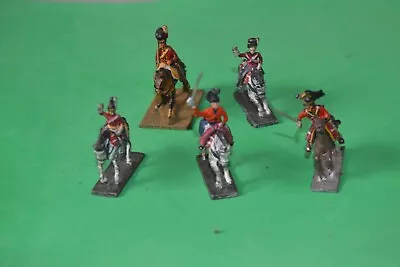 Lead Soldiers Job Lot5 Quality Painted Mounted Soldiers In Excellent Condition • £0.99