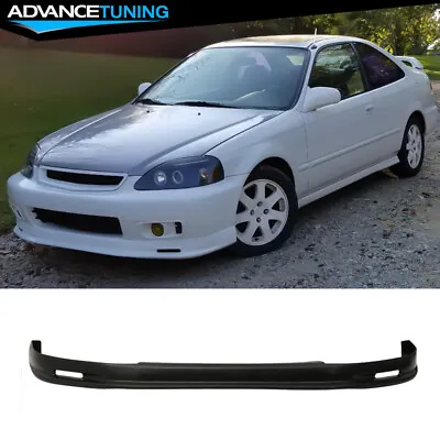 Fits 99-00 Honda Civic EK Mugen Style Unpainted Front Bumper Lip Spoiler PP • $59.99