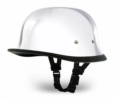 Chrome German Novelty Motorcycle Helmet • $54.95