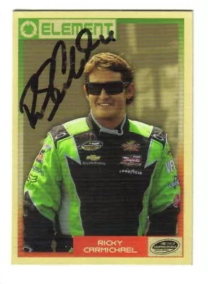 2010 Wheels Element Ricky Carmichael #64 NASCAR Signed Autographed Card • $11.99