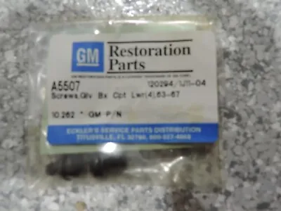 63-67 C2 Corvette Glove Compartment Frame Screws-(2)--NEW! • $6.95