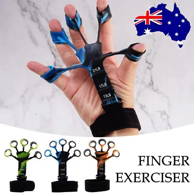 $3.41 • Buy Strength Gripper Finger Exerciser Hand Grip Strengthener Therapy Forearm Traine