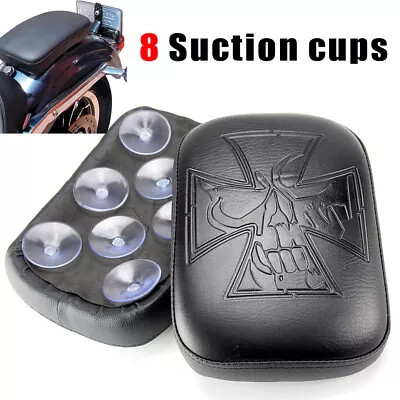 Rear Pillion Passenger Pad Seat 8 Suction Cup For Harley Sportster 883 XR 1200 • $17.81