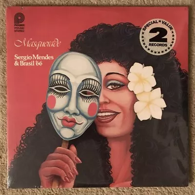 SERGIO MENDES & BRASIL'66 ~ Masquerade 1980 GATEFOLD 2xLP SEALED NEW SAW CUT • $19.99