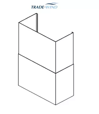 Trade-Wind 2 Piece Duct Cover Extension For 10'- 12' Ceilings For P7260 • $479