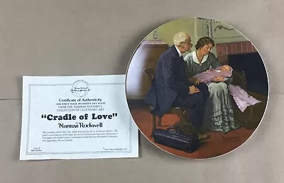 “Cradle Of Love” Norman Rockwell Plate. Mothers Day 1980. Plate #4443. Pre-owned • $6