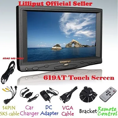 Lilliput 7  619AT 1080P Camera Touch Screen Monitor VGA/AV/HDMI/DVI Input • $159