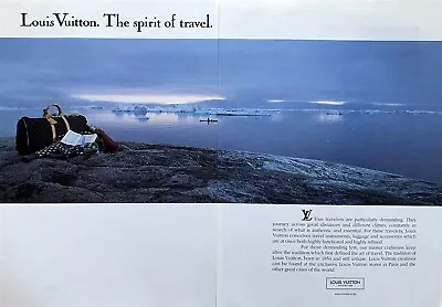 1990 LOUIS VUITTON The Spirit Of Travel Jean Lariviere Photo 2 Page PRINT AD • $10.50
