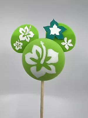 Disney Mickey Mouse Antenna Topper Hibiscus Hawaiian Hawaii Lime Green NWT • $18.99