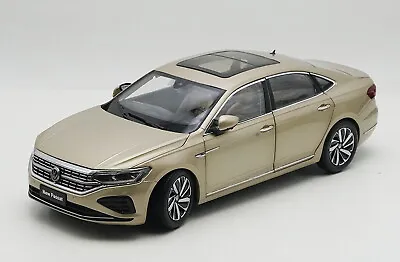 $89 • Buy 1/18 Scale VW Volkswagen New Passat 2022 Gold DieCast Car Model Toy Collection