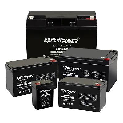 ExpertPower Sealed Lead Acid Battery - 12V 6V 20Ah 18AH 12AH 10Ah 9AH 7AH 5AH • $18.49