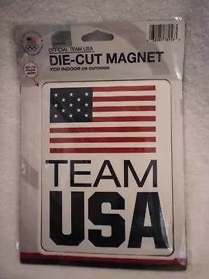 United States Olympic Committee Team USA Die Cut Magnet Refrigerator 6 1/2  X 5  • $5.99