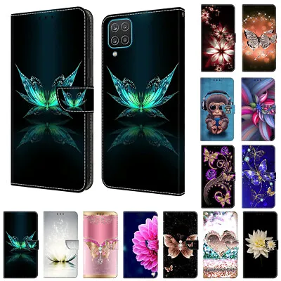 Case For Huawei Y5 Y6 Y7 Prime 2019 2018 Patterned Flip Wallet Stand Phone Cover • £3.86