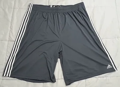Adidas Mens Climalite Athletic Shorts Gray Size 4XT • $24.99