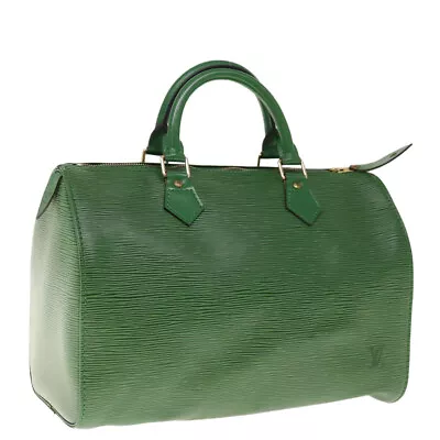 LOUIS VUITTON Epi Speedy 30 Hand Bag Borneo Green M43004 LV Auth 64977 • $680