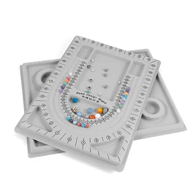 $7.59 • Buy Flocked Beading Bead Board Bracelet Design Tray Jewellery Making DIY Craft Tool