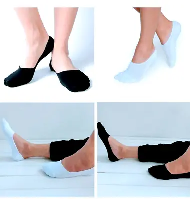 Womens Ladies Invisible Trainer Socks No Show Footies Shoe Liner • £1.95