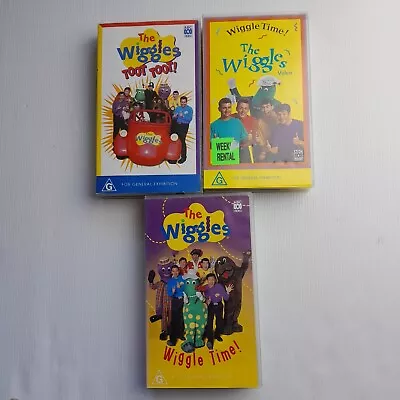 The Wiggles Toot Toot Wiggle Time! VHS Video Tape 1993-1998 Bundle • $53.60