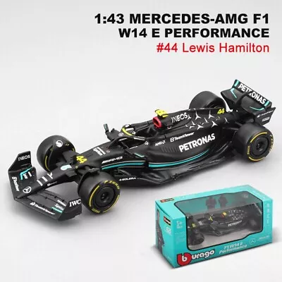 Bburago 1:43 2023 Mercedes-AMG Petronas F1 W14 #44 Hamilton Diecast Model Car • $14.99