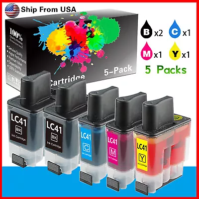 5P LC41 Ink Cartridge LC41BK For MFC-210C MFC-215C MFC-5440CN Printer (2BCMY) • $6.23