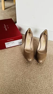 Brand New Never Worn Salvator Ferragamo Candis 85 Heels Size 5C • $337