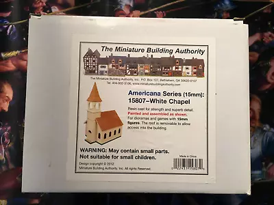 Miniature Building Authority American Series 15mm White Chapel - New In Box • $32.99