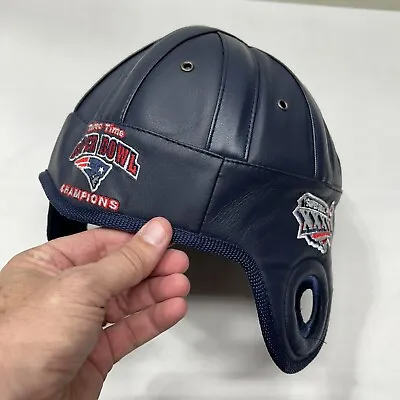 $45 • Buy Reebok 3-time Super Bowl Champs New England Patriots Helmet Faux Leather