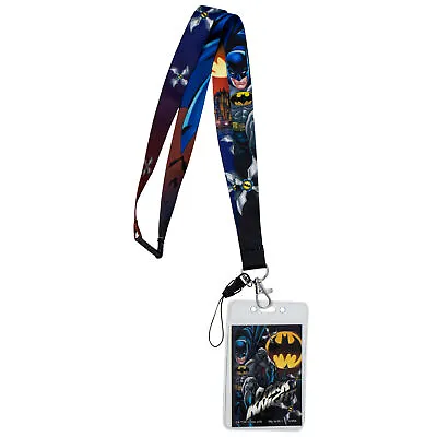$15.98 • Buy Batman Cartoon Lanyard With Card Holder Multi-Color