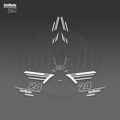 YAMAHA R1 RatMally Winter Test Decal Pack. Race Stickers Graphics. Universal • £70