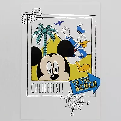 Mickey Mouse Postcard True Original 90 Years Of Magic Disney Donald Duck Beach • $6