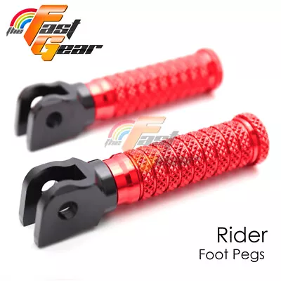 For Dragster 800 RR / RC 15-19 18 17 M-GRIP Rider Front Footpegs CNC Red • $68.52