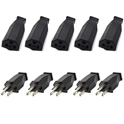 Straight Blade Plug Extension Cord Ends Male Female Replacement Plug3wire Male P • $21.57