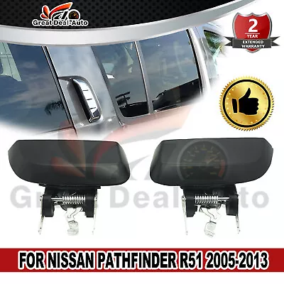 For Nissan Pathfinder R51 2005~2013 1 Pair LH+RH REAR Outer Door Handle Black • $36.73