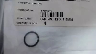 Minuteman Genuine Parts Pt3 173176 O-Ring12mm X 1.5mm Minuteman Vacuum Parts • $4.19