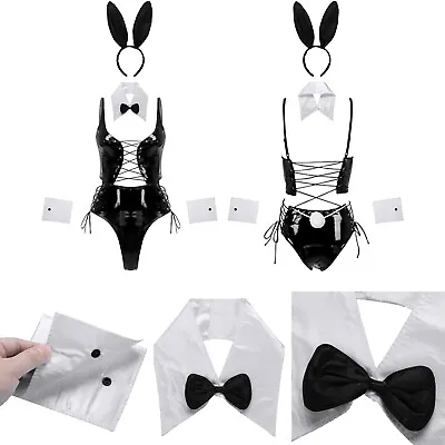 Women Costume Underwear Lingerie Festival Set Night Club Collar Mini Cuffs Ears • $19.73