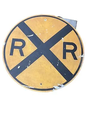 Vintage ORIGINAL Railroad Crossing Sign 36” • $110