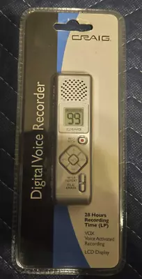 Craig Digital Voice Recorder CR8005 28 Hours Recording Time (LP) VOX Activated • $19.99