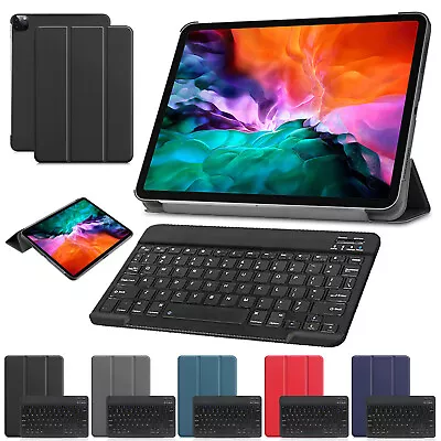 Keyboard Leather Case Cover For IPad Pro Mini Air 10th 9th 8th 7th 6th 5th Gen • £15.37