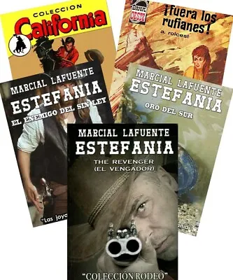 “La Llanura” Set De Cinco Novelas Por Marcial Lafuente Estefania Y Otros Autores • $28.45