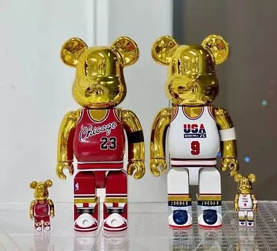 Bearbrick400%+100%Michael Jordan #23/#9 Chicago Art Decoration Toy Action Figure • $128.88