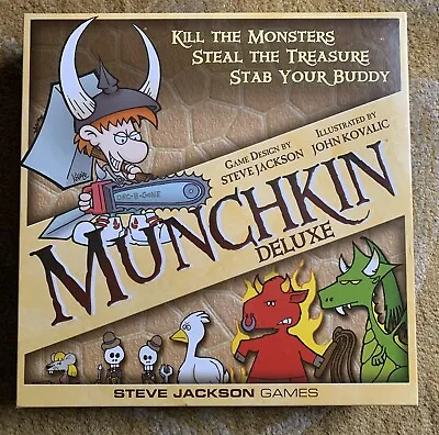 Munchkin Deluxe Board Game 1st Edition 21st Printing BRAND NEW / SEALED May 2020 • $12