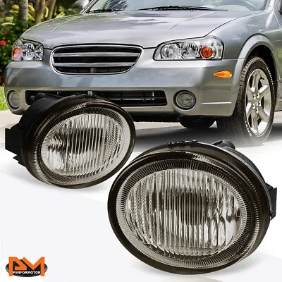 For 02-03 Maxima A33 VQ35DE Smoked Lens Front Bumper Driving Fog Light/Lamp Pair • $46.89