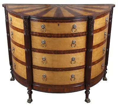 Rare Harold Ionson Seymour Federal Demilune Birdseye Commode Console Cabinet 51  • $25500