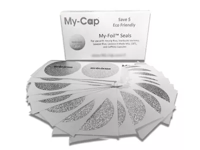 My-Cap My-Foils To Reuse Your Keurig Rivo Starbucks Verismo Lavazza Caffitaly • $14.99