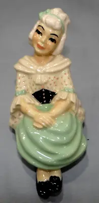 $29.99 • Buy Ceramic Arts Studio Colonial Woman MARTHA Shelf Sitter Figurine Madison, WI Vtg