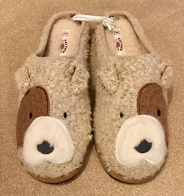 Fat Face Mens Milo Terrier Dog Mule Slippers Size Med 42-43 BNWT Rrp £35.. • £25.99