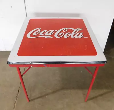Coca Cola Complete Metal Table #10-Mexican-Restaurant- Bar-29x29-Soda-Vintage • $279.97