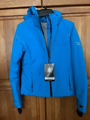 VOLKL Blue Aster Sensortex Parka WATERPROOF SKI/SNOWBOARDING JACKET Sz 8 • $99.99